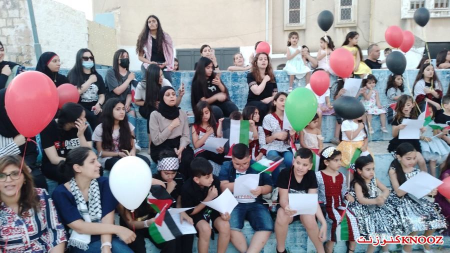 صور وفيديوهات : هكذا عايد اطفال الطيبة اطفال فلسطين 